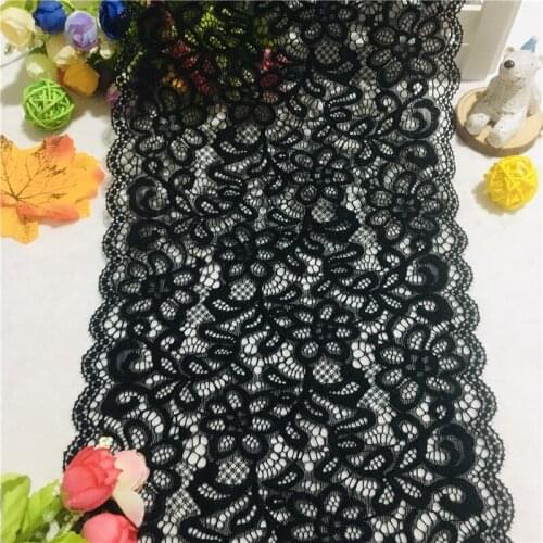 NO2005 Hot Sale Knitting Nylon and Spandex Lace Ribbon for Bra 20CM