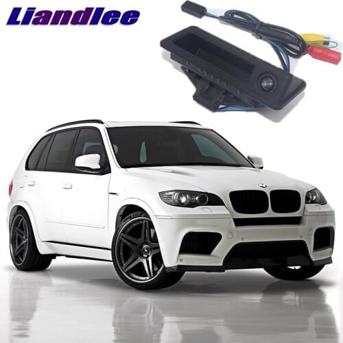 LiandLee Car Trunk Handle Rear View Reversing Parking Camera For BMW X5 E70 2006~2013