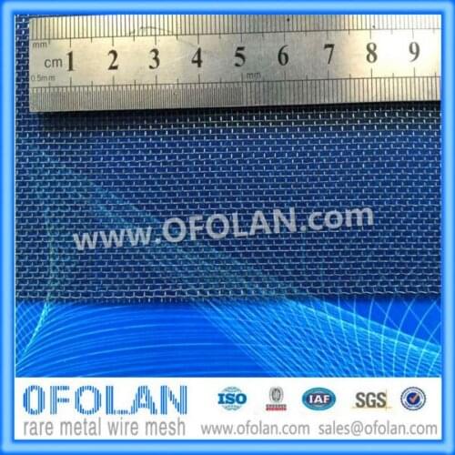 MO1>99.95%) Hole size 1.0mm(20 mesh) molybdenum wire mesh 100mmX1000mm stock supply