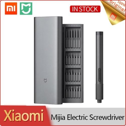 Xiaomi Mijia Electric Precision Screwdriver Set 2 Gears Adjust Torque S2 Steel Precision Type-C Charging Magnetic Aluminum Box