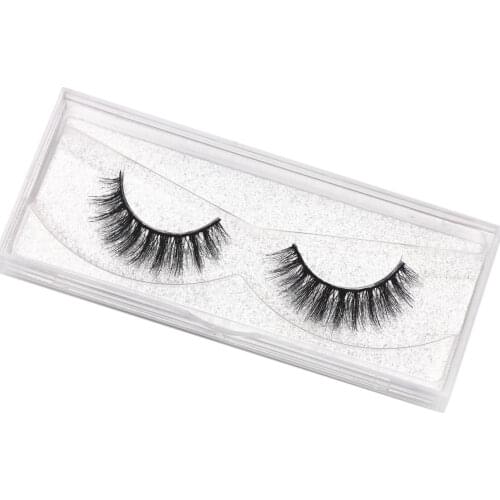 Natural Eyelashes 3D Mink Lashes Cruelty-free Mink False Eyelash Handmade Full Strip Lashes Short Eyelashes Makeup Eyelashes C02