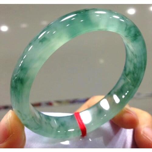 Natural Myanmar A Green Jade Bangles Handcarved Jadeite Bracelet Real Certified Jades Stone Bracelets Jewelry Women Bangle