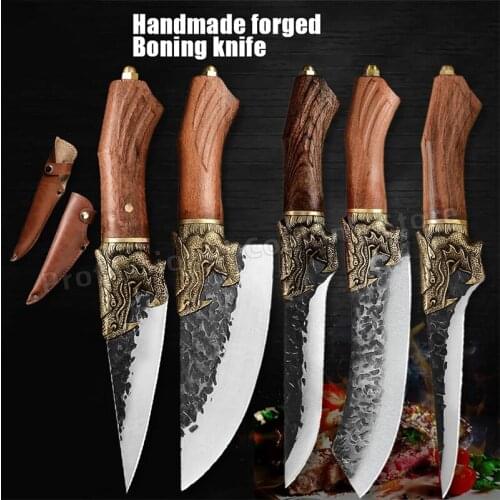 Hand-forged stainless steel deboning knife Household kitchen knife Fish slicing knife Meat cleaver Kitchen knife