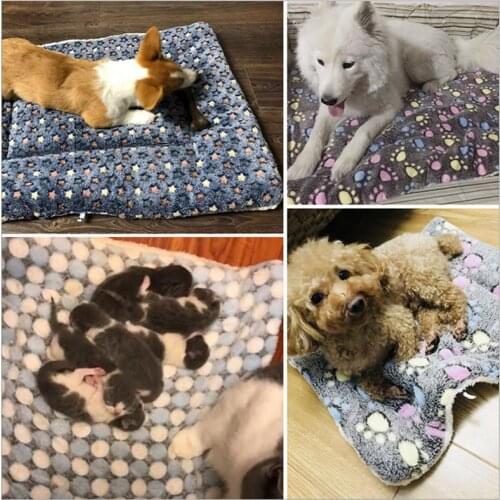 Pet Blanket Dog Bed Cat Mat Soft Flannel Winter Thicken Warm Sleeping Beds for Dogs Cats SP99