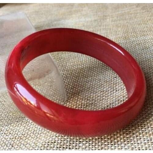 Genuine 100% Natural Red Xiu Jade Bangle Bracelet Handmad