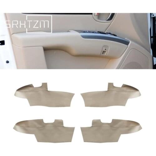 For Hyundai Santa Fe 2006 2007 2008 2009 2010 2011 2012 Car Door Armrest Panel Microfiber Leather Cover Protective Trim