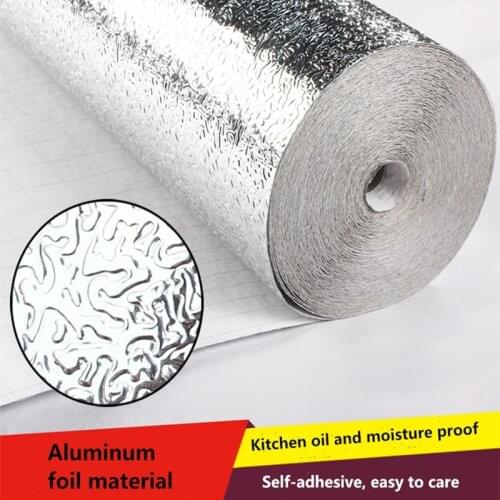 Self-adhesive thickening cabinet moisture-proof aluminum foil paper kitchen stickers tile high temperature stove tin foil paper
