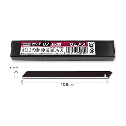 Made in japan OLFA BBLG50K 50 Blades Ultra-sharp Long Black Blade