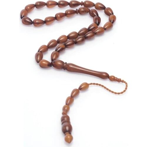 Tear Water Drop Acrylic Casting Rosary Metal Tassels Amber Analogize