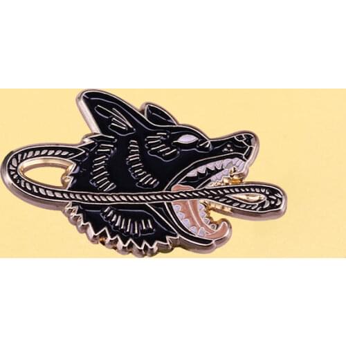 Dog And The Lasso Enamel Pins Animal Metal Cartoon Brooch Men Women Fashion Jewelry Gifts Anime Movie Novel Hat Bag Lapel Badges