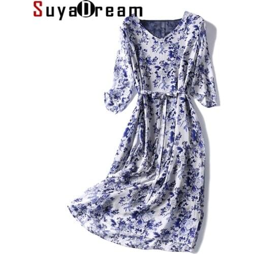 Летние платья с рукавами SuyaDream China At AliExpress