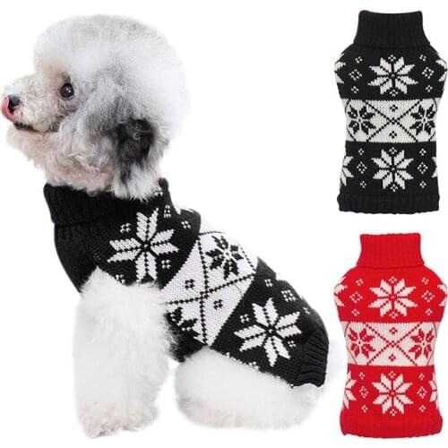 2019 Year Pet Dog Cat Sweater Knit Crochet Clothes Winter Warm Dog Puppy Coat Jacket Small Dog Pullover Wholesale Pet Clothing