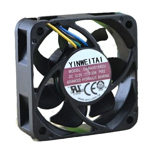 Fan for AVC DASA0515R2U AFB04512HB PVA045E12M -P01-. DC 12V 45x45x15mm Server Square 4515 4.5cm 4 wire PWM cooling fan