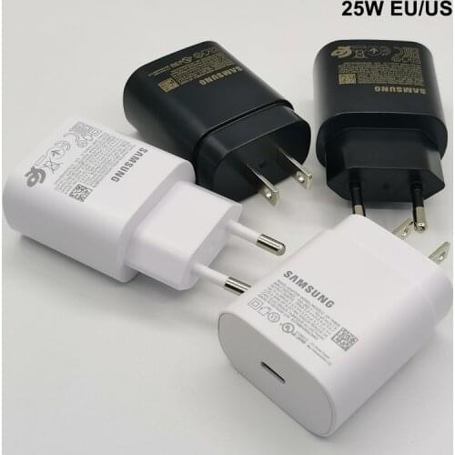 For iPhone 12 Pro Charger Samsung fast charger 25W EU/US Super Fast Charging Power Adapter For Galaxy S20 Note 20 Ultra 10 10