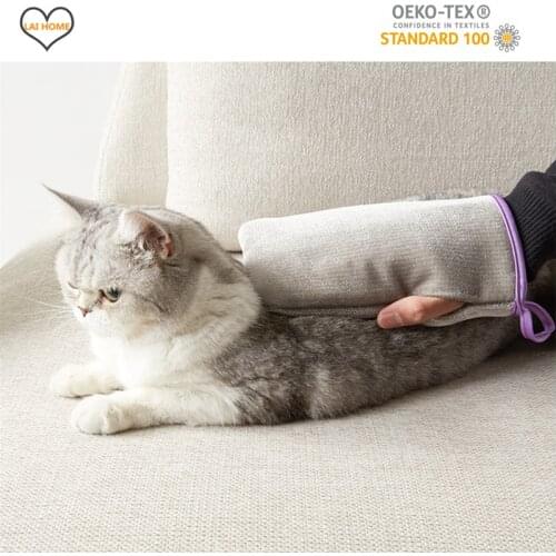 1PCS Home Gloves Bristles Device Clothing Dusting Brush Anti Static Comb Cleaning Hair Removal Pet Sticky Massage Clothes