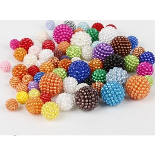 10mm Approx 20-100pcs Plastic Beads Round ABS Imitation Pearl Beads For Jewelry Making Earrings DIY Jewelry Findings