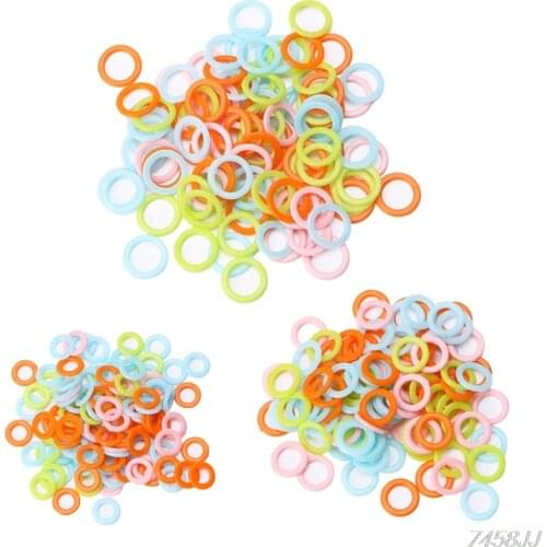 100Pcs Colorful Knitting Crochet Locking Stitch Marker DIY Craft Weave Tools Knitting Crochet Holder Needle Clip Z03
