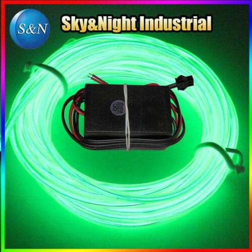 2.3MM EL WIRE LEMON COLOUR 10M+12V INVERTER (Steady on/Flashing/Off) Functions with Free shipping