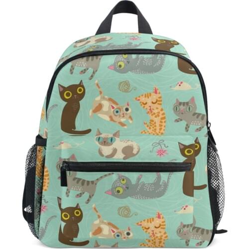2020 new Kids cartoon Funny Crazy Cat Kitty backpack kindergarten children cute school bag baby girls boy schoolbag mochila gift