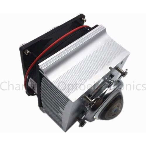 4PCS Free delivery aluminum heat sink cooling fan 20W 50W 100W high power LED lamp 80degree 44mm lens + reflective + bracket