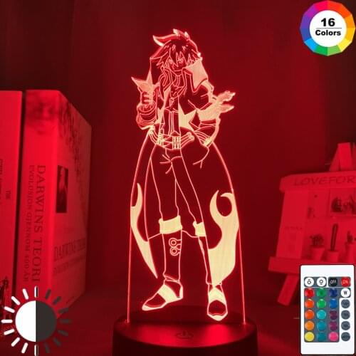 Anime Gurren Lagann Simon Led Night Light for Bedroom Decor Night Lamp Tengen Toppa Gurren Lagann Gift Acrylic Neon 3d Lamp