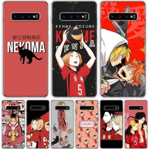 Kozume Kenma Haikyuu Anime Cover Phone Case For Samsung Galaxy S10 S20 Ultra Note 10 9 8 S9 S8 J4 J6 J8 + Lite Plus Pro S7 Coque