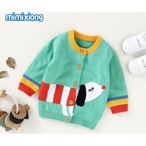 Baby Sweaters Cardigans Spring Autumn V Neck Long Sleeve Newborn Boys Girls Knitted Jackets & Coats Button Up Toddler Infant Top