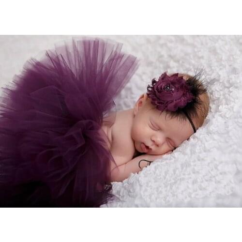 New Design Baby Girl Tulle Tutu Skirt Newborn Photography Props Bowknot Baby Tutu Skirt Gift For 0-1M and 3-4month