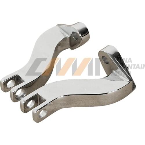Chrome Passenger Footpeg Mount Kits for Harley Road King Glide Electra 1993-2016