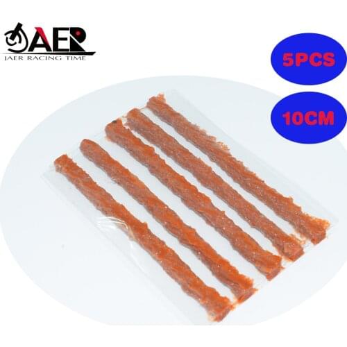 JAER 5pcs Motocycle car repair tool Tubeless Tire Repair Tools Strips Stiring Glue For Tyre Puncture Emergency Car