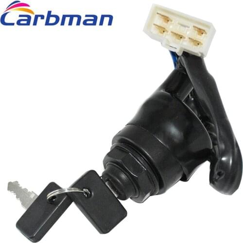 Carbman Ignition Key Switch For Kawasaki Mule 610 4X4 KAF400 KAF 400 2005-2016 Motorcycle Accessory