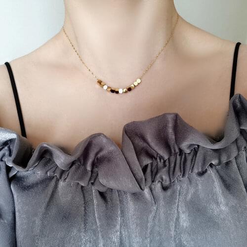 Classic Titanium Steel Small Waist Short Necklace For Woman 2021 Fashion Korean Jewelry Wedding Party Girls Sexy Clavicle Chain