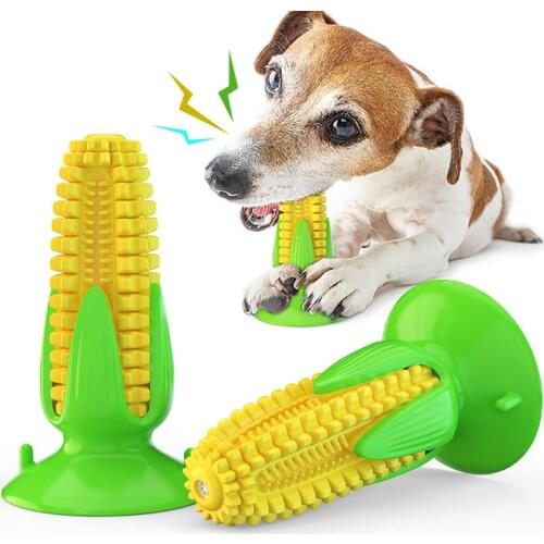 Corn Dog Chew Toys Puppy Toothbrush Toys Teething Cleaning Dental Rope Toys for Aggressive Chewers Small Medium Large Dogs Train