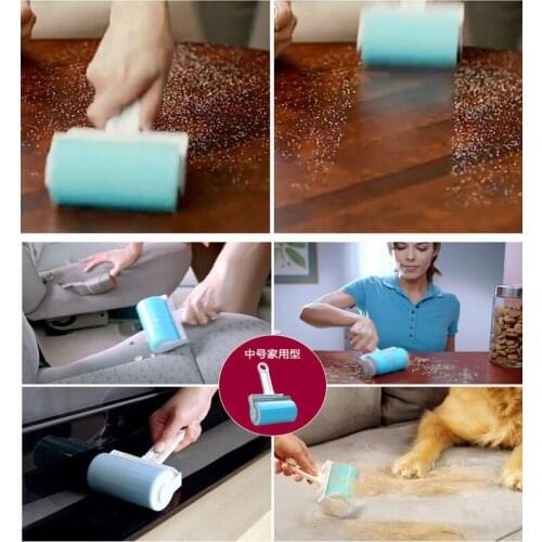 Hot Worldwide Washable Sticky Hair Removal Roller for Pet Dust Clothes Furniture Cleaning Lint Rollers & Brushes