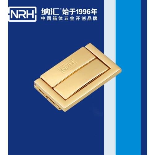 NRH6510 alloy buckle Gift box lock The Golden Lock The box buckle Surface gold plating process