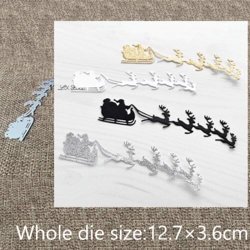 New Design Craft Metal stencil mold Cutting Dies Santas Sleigh decoration scrapbook die cuts Album Paper Card Craft Embossing