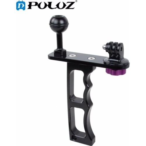 Single Handheld Diving Light Arm Aluminum Mount with Lanyard for GoPro HERO5 / HERO4 Session / HERO 5 / 4 /3+ /for SJCAM SJ4000