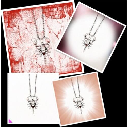 Wholesale 10 Scorpion Pendant Necklace 3D Insect Die Casting Alloy Hip Hop Retro Popular Jewelry New in 2021
