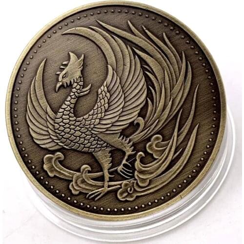 Commemorative Coin Japan Phoenix Antique Bronze Coins Collection Gift Souvenir Crafts Art