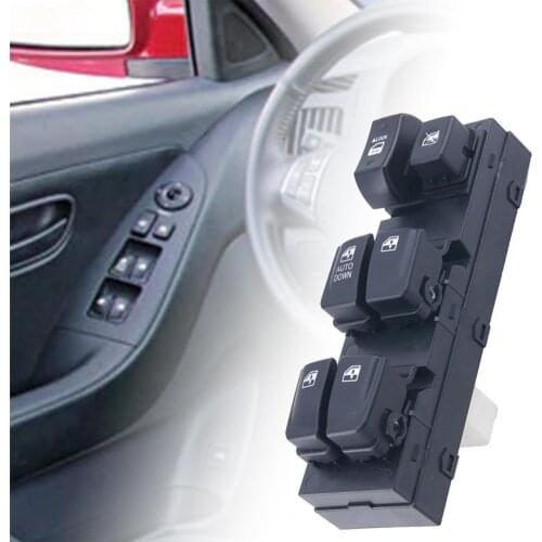 1Pcs Window Switch Sensitive Wear Resistant ABS Window lifter Control Switch Replacement Button for Hyundai-Elantra 2007-2010
