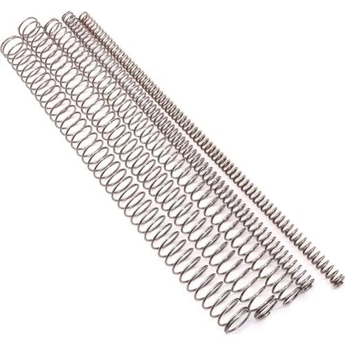 5PCS 304 Stainless Steel Compression Spring Length 305mm Wire Diameter 0.3/0.4/0.5mm Y Type Compressed Spring