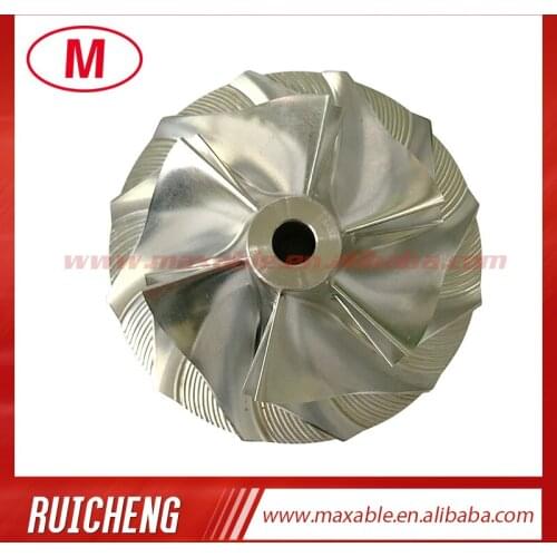 RHB5 NN136610 38.50/52.50mm 6+6 blades high performance turbocharger billet/milling/aluminum 2618 compressor wheel for VI95