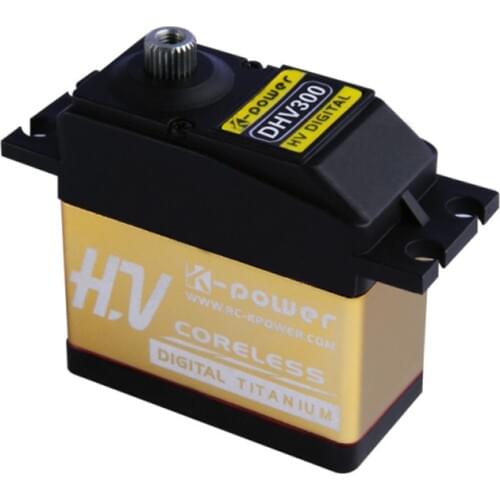 K-power DHV300 30.6kg Coreless Digital Servo for 700-800 Class Heli Swashplate (Plug: JR)