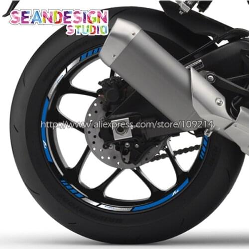 For YAMAHA R1 R6 R3 Motorcycle Wheel Sticker Decal Reflective Rim Bike Suitable