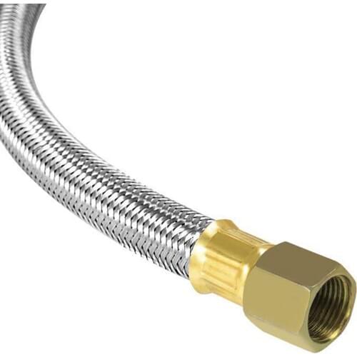 Universal Stainless Steel Braided Adjustable Propane Regulator w/ 4' Hose