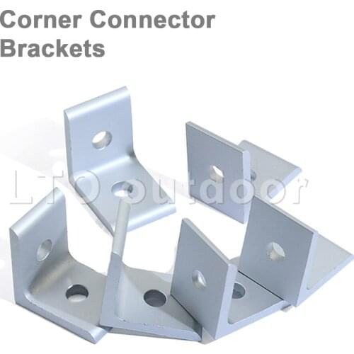 Inside Corner Brackets Fitting Angle Aluminum L-type Connector Bracket Fastener For Industrial Aluminum Extrusion Profile