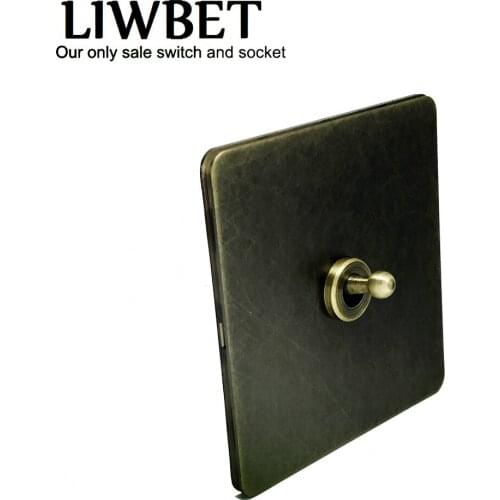 Retro Style Light Switch And Stainless Steel Panel 1 Gang / 2 Gang / 3 Gang / 4 Gang 2 Way living room Wall Switch