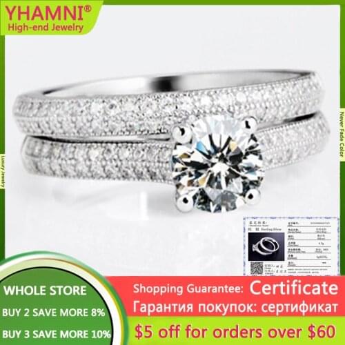 Кольца с кристаллами YHAMNI China At AliExpress