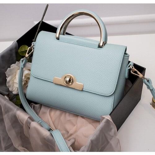 Famous Brand design Women Bag 2016 Small Solid Messenger Bags Lichee Pattern Lady pu Leather Crossbody Bag women portable bags