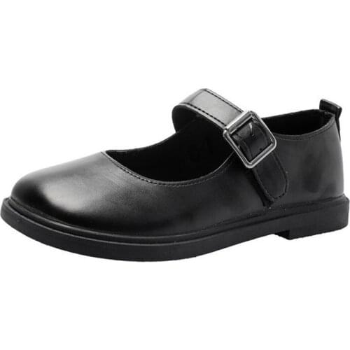 Retro Leather Shoes For Women 2021 Students Girl Shallow Mouth Mary Jane Shoes Female Zapatos Casuales De Mujer Dames Schoenen